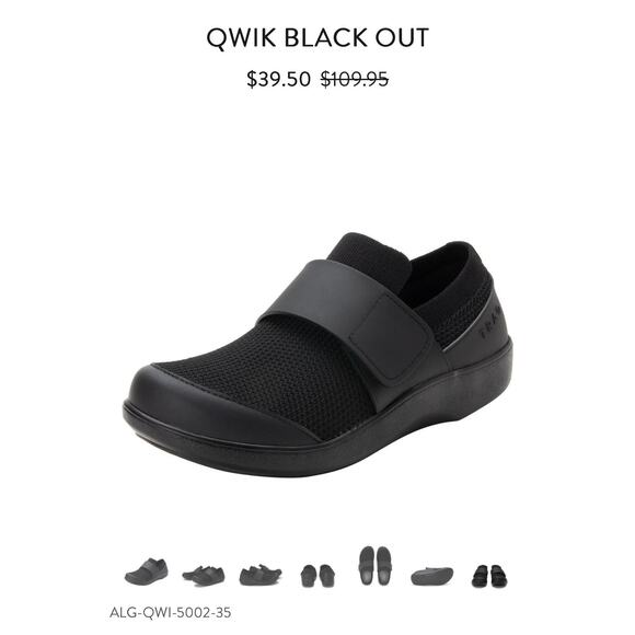 Alegria Dasher Shoes Womens 41 US 10.5 Black Out Walking Traq Qwik Comfort - Picture 1 of 7
